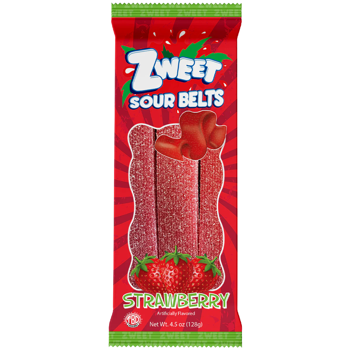ZWEET - Sour Belts - Strawberry (128g)