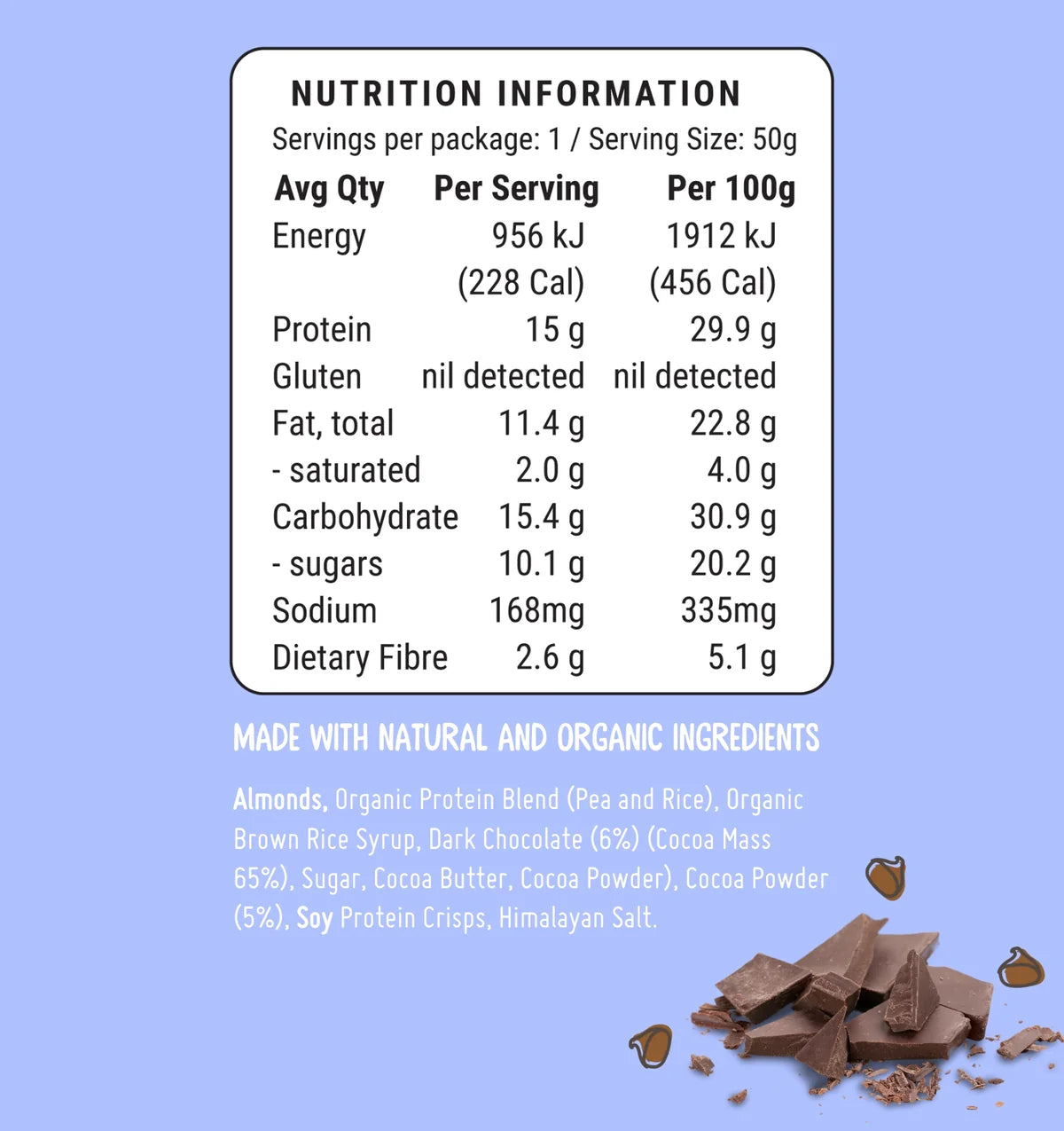 FodBods - Protein Bar - Double Chocolate (50g)