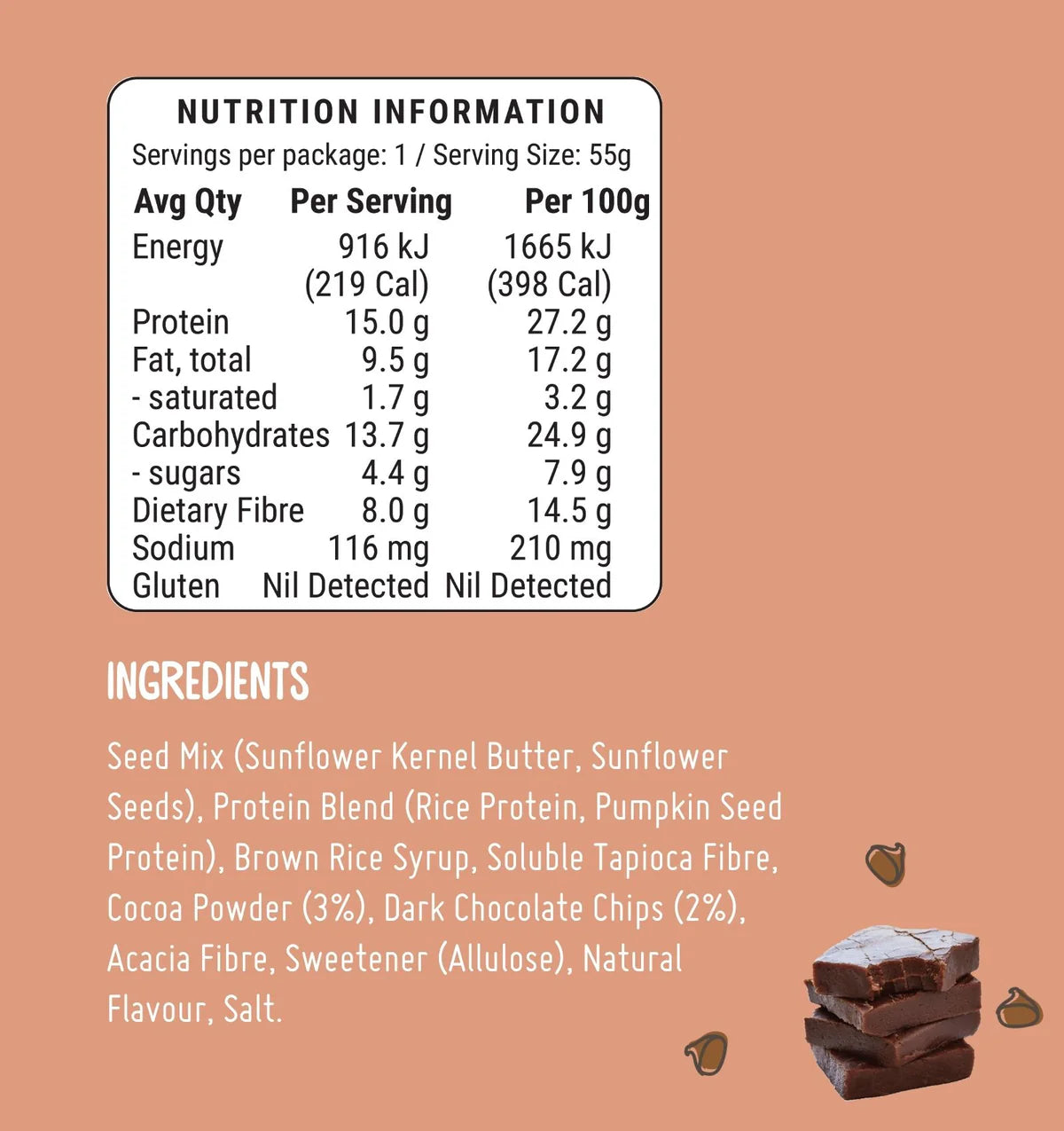 FodBods - Protein Bar - Chocolate Fudge (55g)