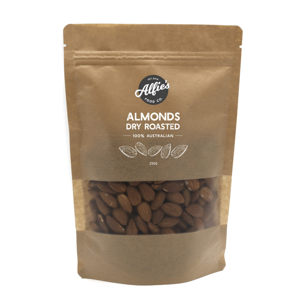 Alfie's - Nut Pouch - Almonds - Roasted