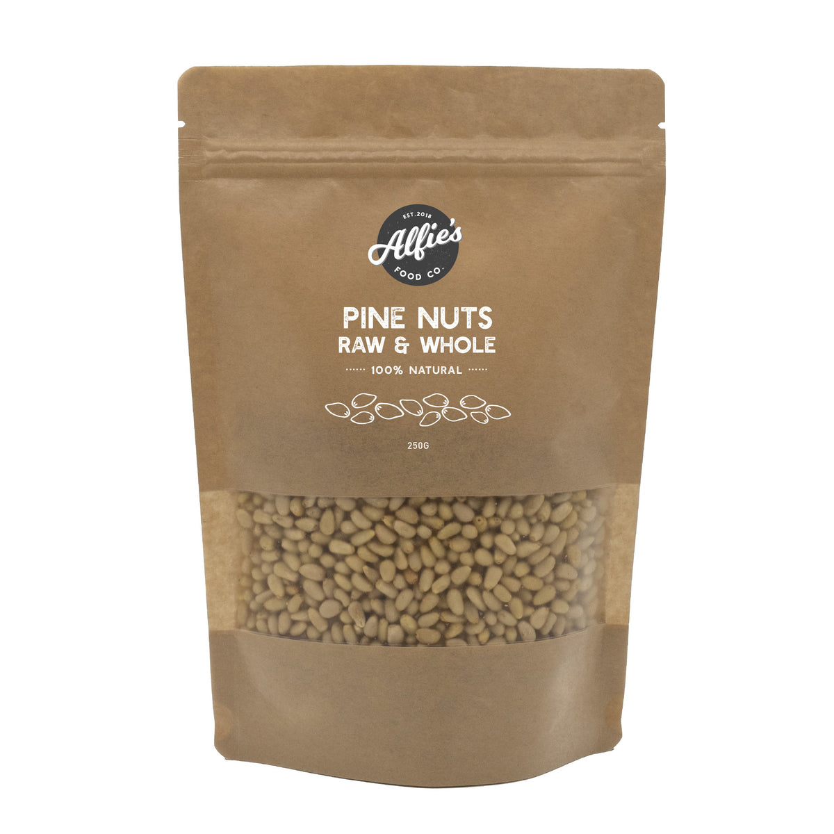 Alfie's - Nut Pouch - Pine Nuts - Raw Kernels