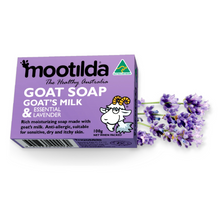 Load image into Gallery viewer, Mootilda - Goat Soap - Essential Lavender (100g)