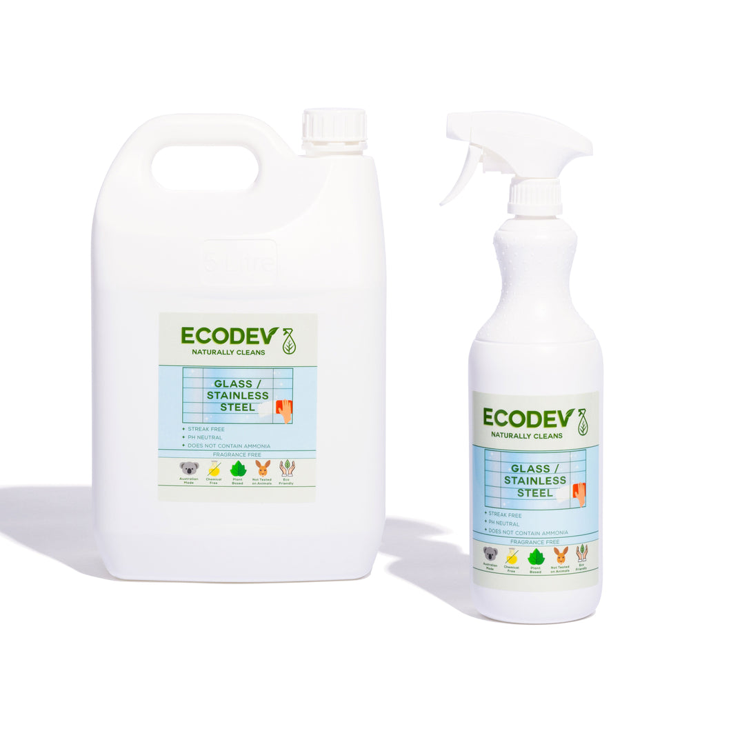 Ecodev - Glass & Stainless Steel Cleaner 5L + 1L