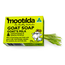 Load image into Gallery viewer, Mootilda - Goat Soap - Lemongrass &amp; Lemon Myrtle (100g)