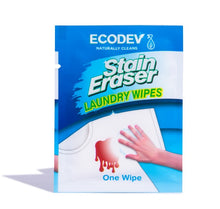 Load image into Gallery viewer, Stain Eraser Laundry Wipe Individual 10pc Pack