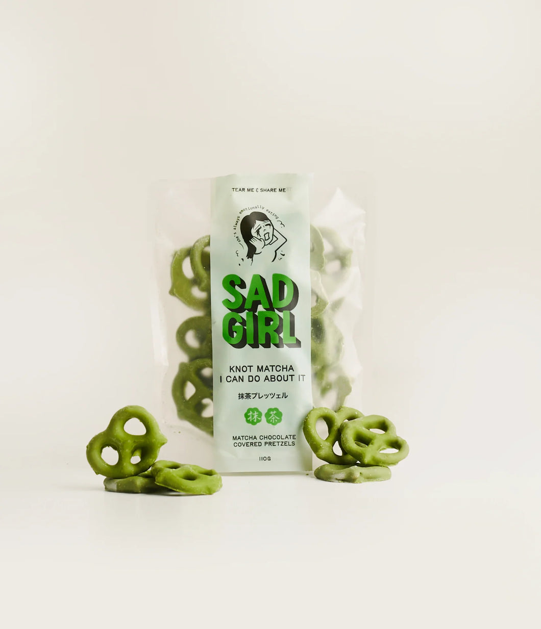 Sad Girl - Matcha Pretzels (110g)
