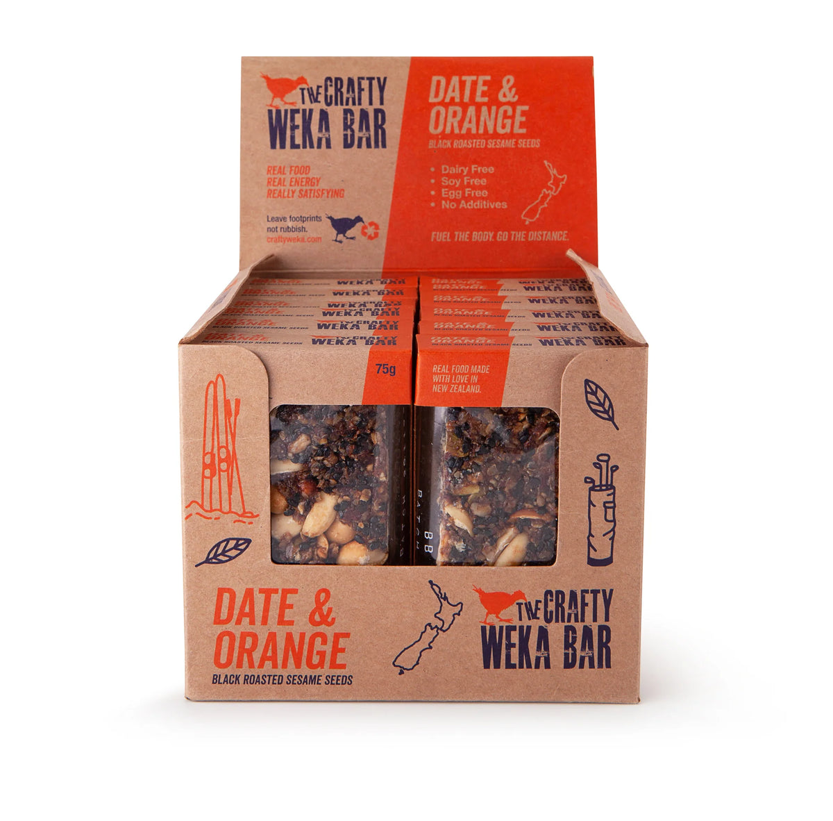 Crafty Weka - Date & Orange - Bar (75g)