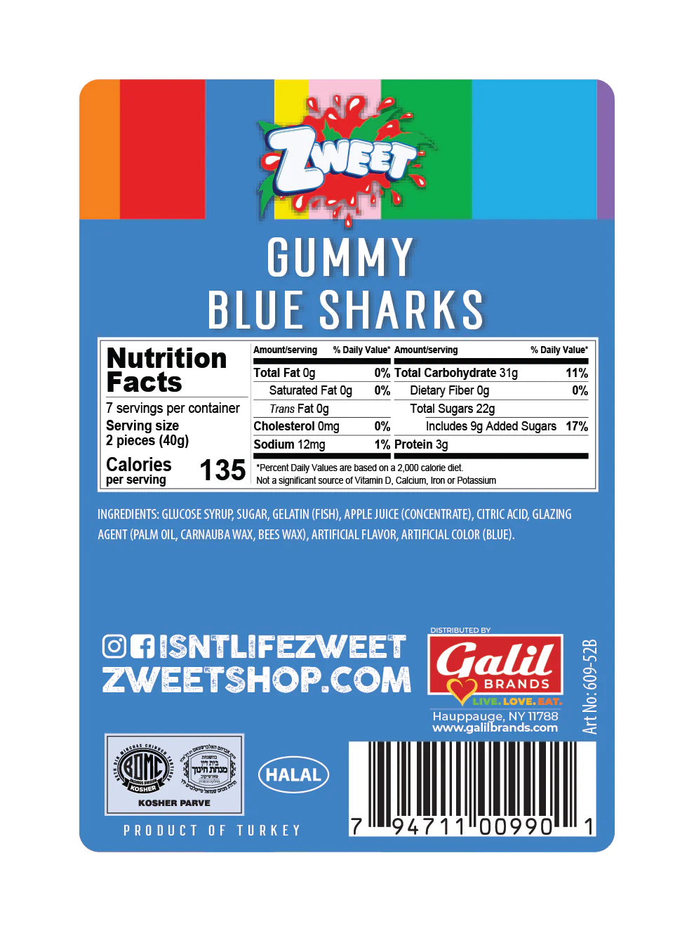 ZWEET - Gummies - Sharks (2.26kg)