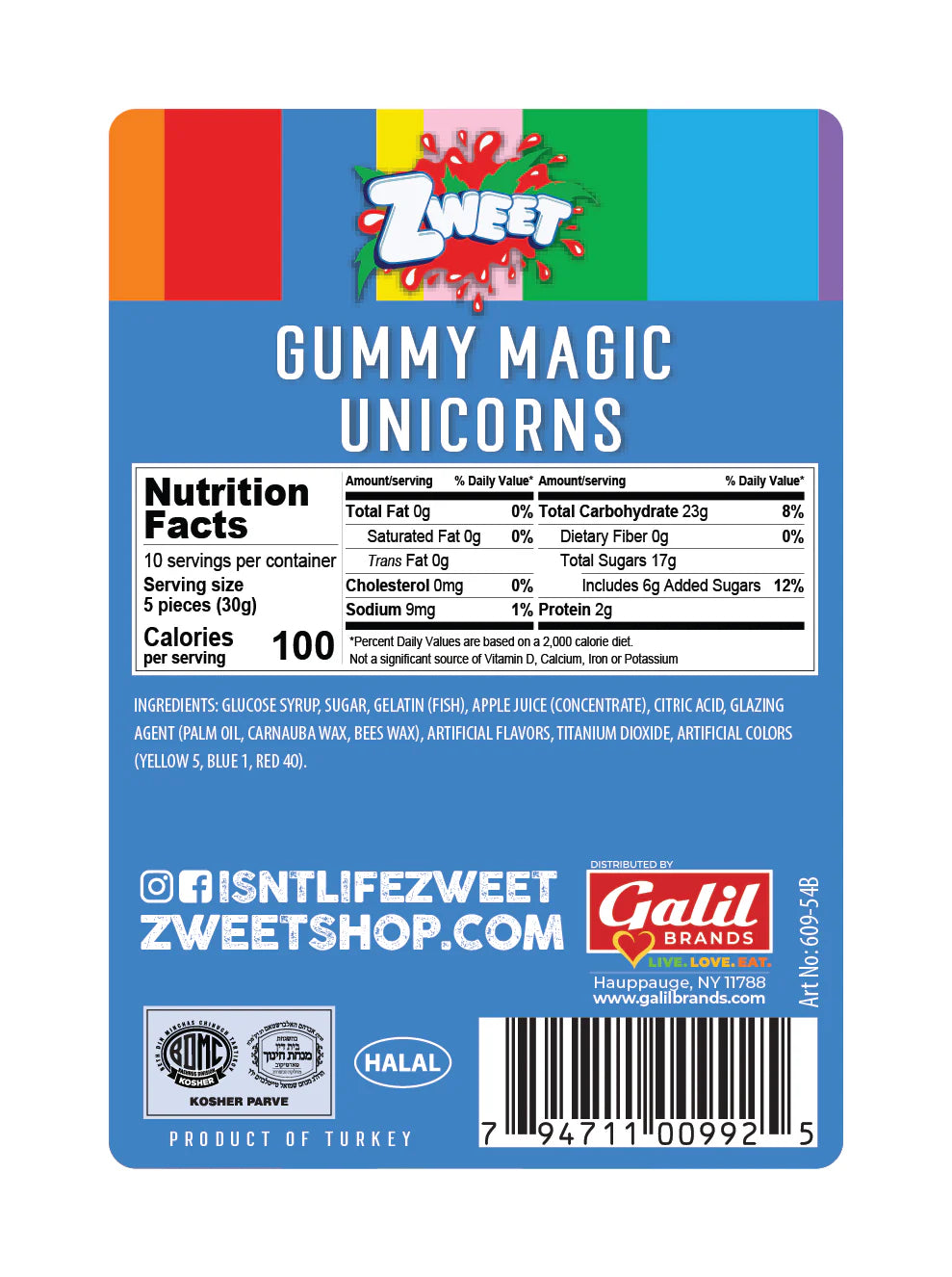 ZWEET - Gummy - Unicorn (2.26kg)