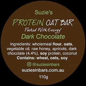 Suzie's - Protein Oat Bar - Dark Chocolate (110g)