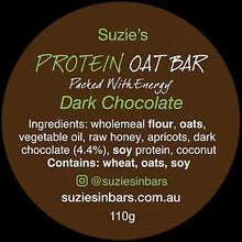 Load image into Gallery viewer, Suzie's - Protein Oat Bar - Dark Chocolate (110g)