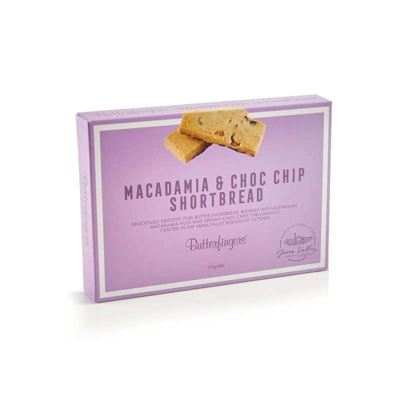 Butterfingers - Shortbread - Macadamia & Choc Chip (175g)