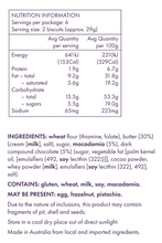 Load image into Gallery viewer, Butterfingers - Shortbread - Macadamia &amp; Choc Chip (175g)