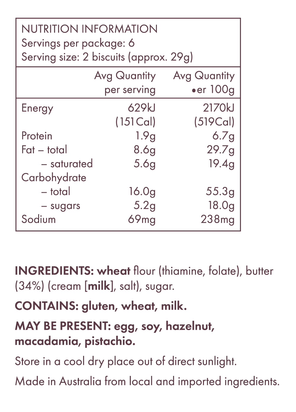 Butterfingers - Shortbread - Pure Butter (175g)