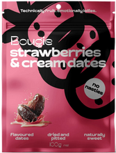 Load image into Gallery viewer, Bougie - Strawberries &amp; Cream Dates (100g)