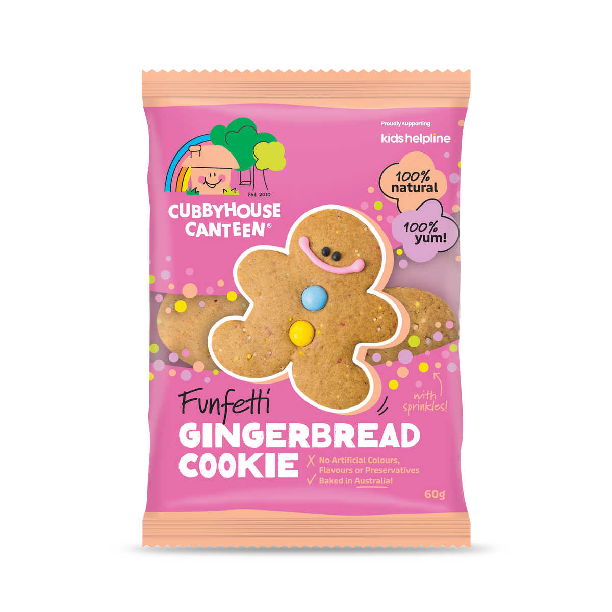 Cubbyhouse Canteen - Gingerbread Cookie - Funfetti (60g)