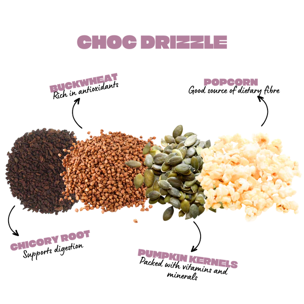 KOJA - Choc Drizzle Wholegrain Popcorn Bar (110g)