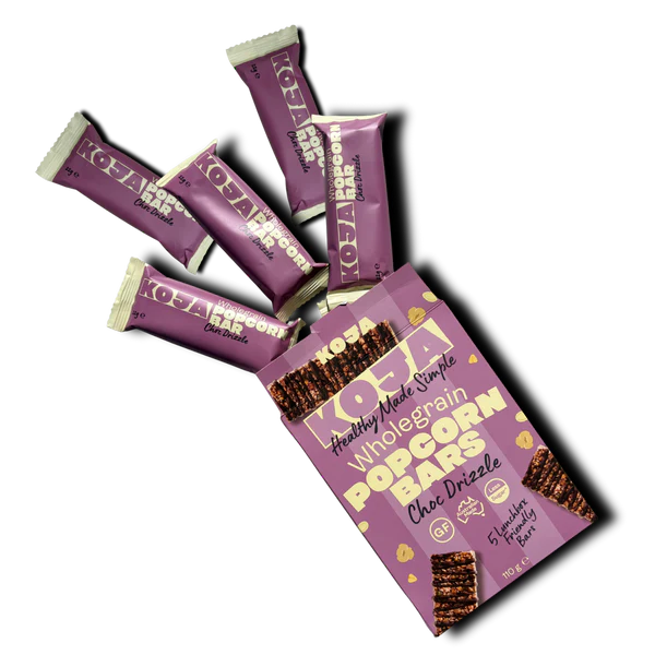 KOJA - Choc Drizzle Wholegrain Popcorn Bar (110g)