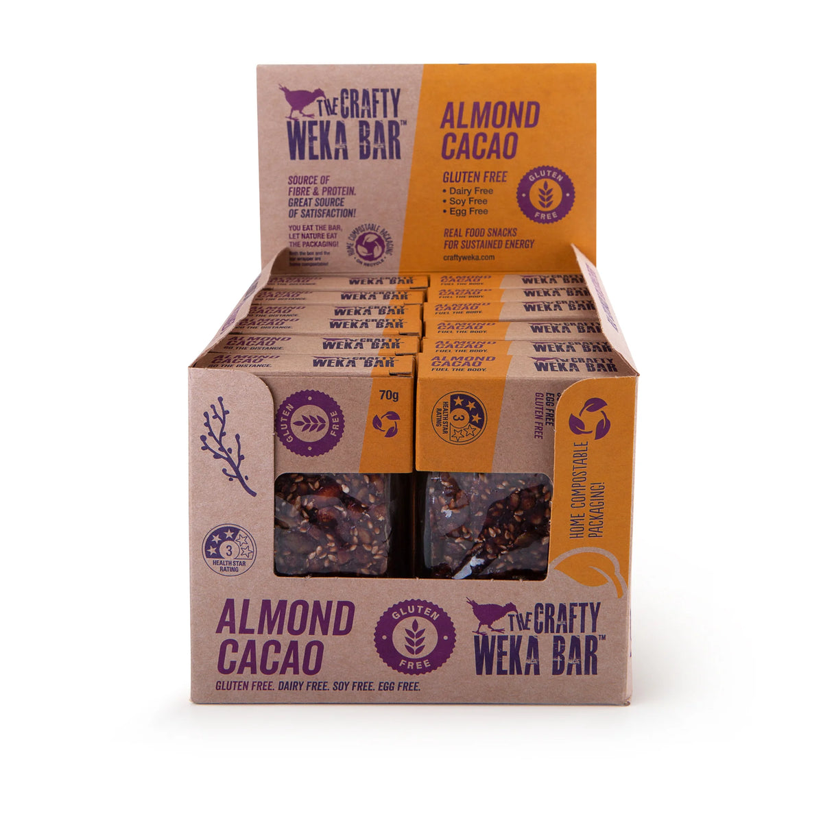Crafty Weka - Almond Cacao - Bar (70g)
