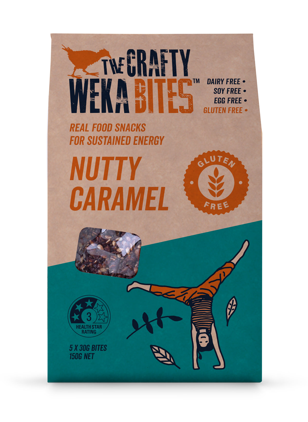 Crafty Weka - Nutty Caramel - Bites (150g)
