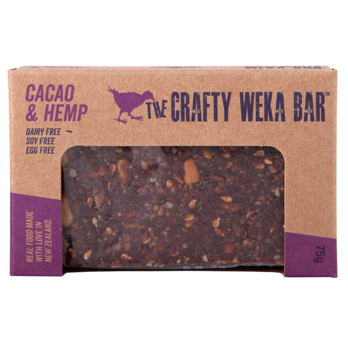 Crafty Weka - Cacao & Hemp - Bar (75g)