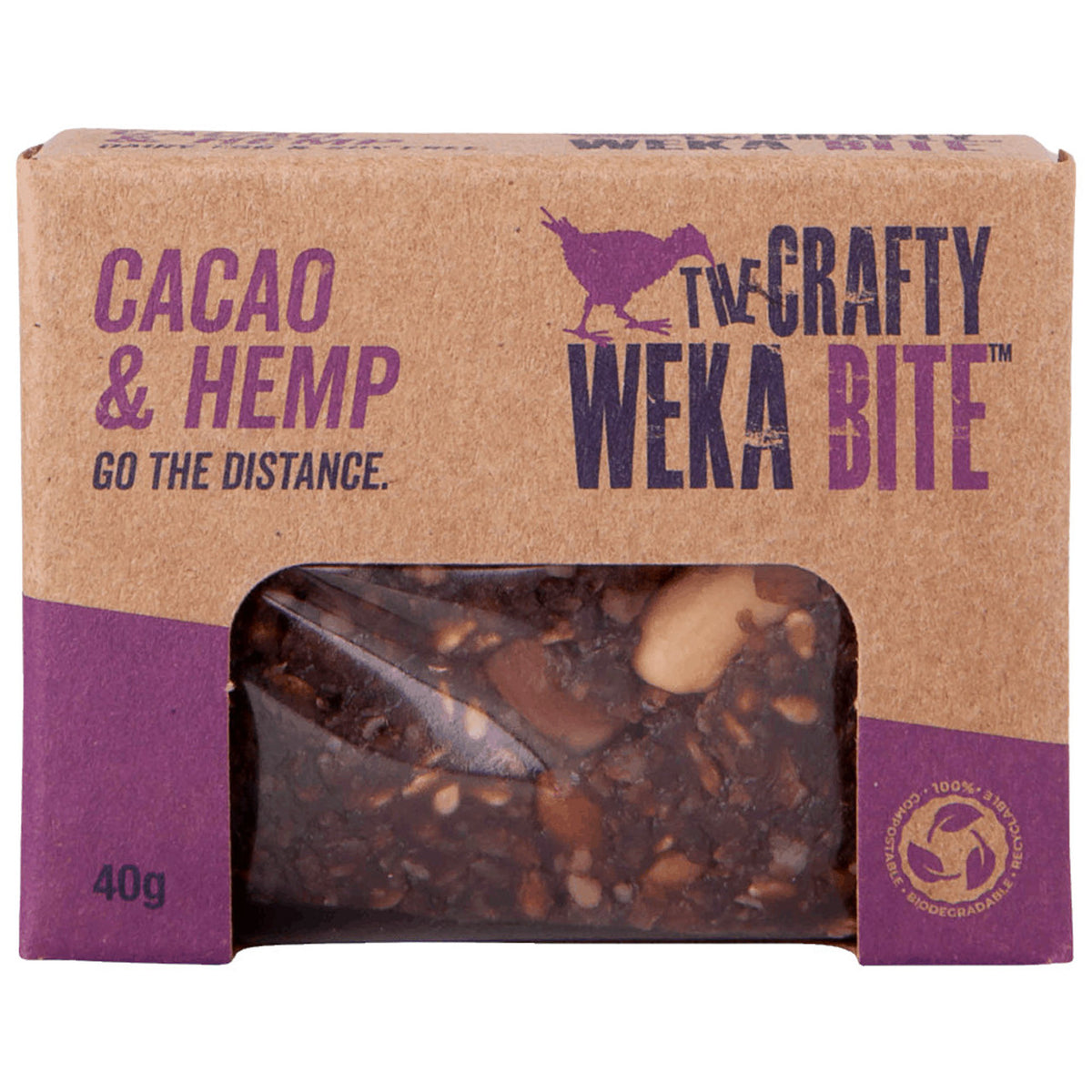 Crafty Weka - Cacao & Hemp - Bite (40g)