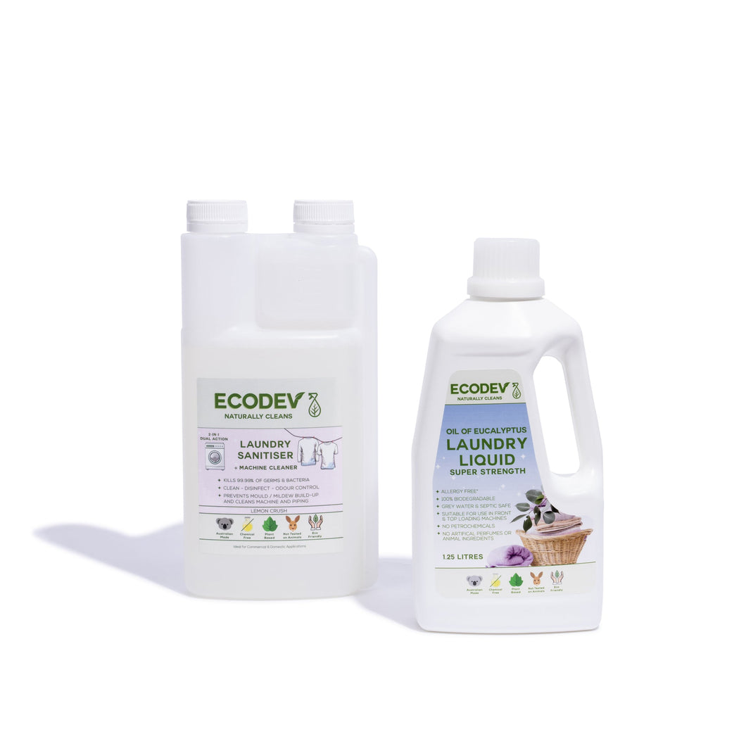 Ecodev - Laundry Liquid/Sanitiser Bundle (1L)