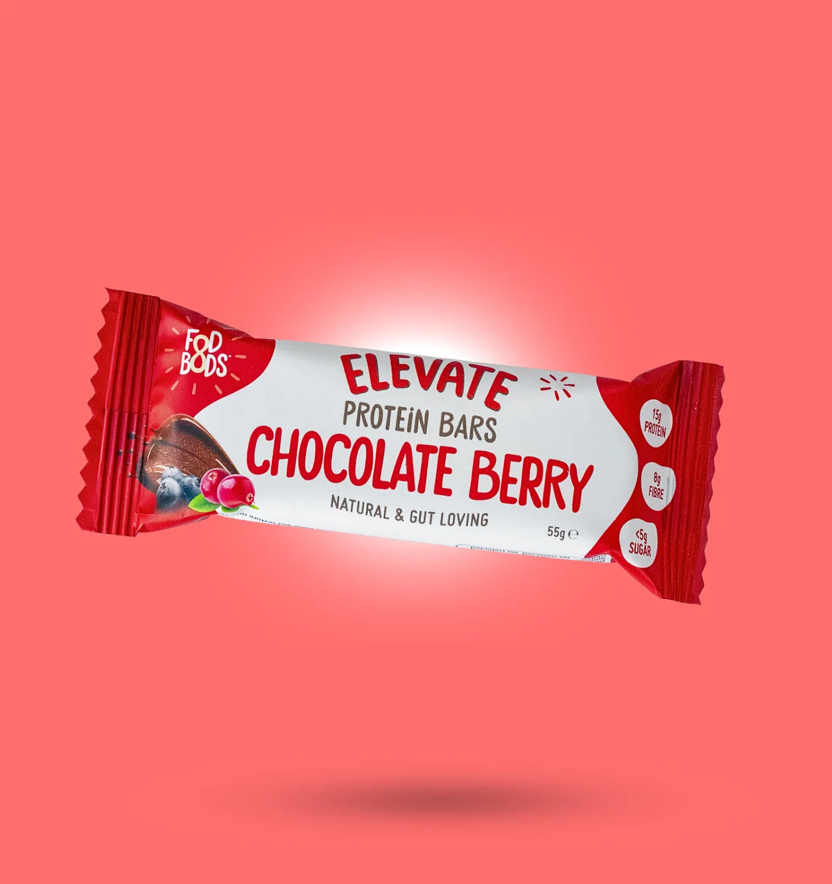 FodBods - Chocolate Berry Elevate Protein Bar (55g)