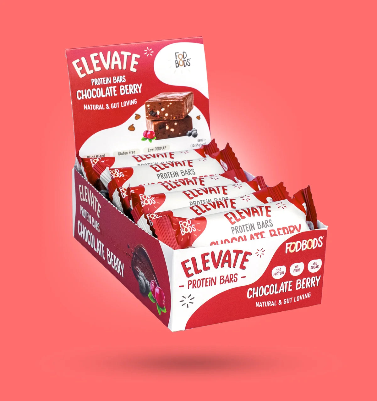 FodBods - Chocolate Berry Elevate Protein Bar (55g)