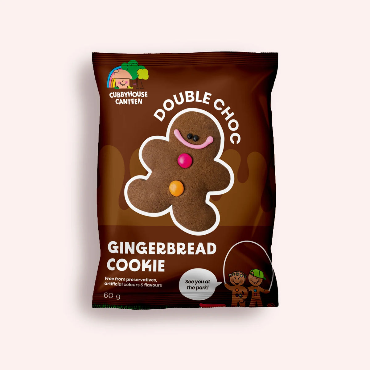 Cubbyhouse Canteen - Gingerbread Cookie - Double Choc (60g)