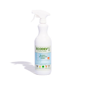 Ecodev - Glass & Stainless Steel Cleaner Spray (1 Litre)