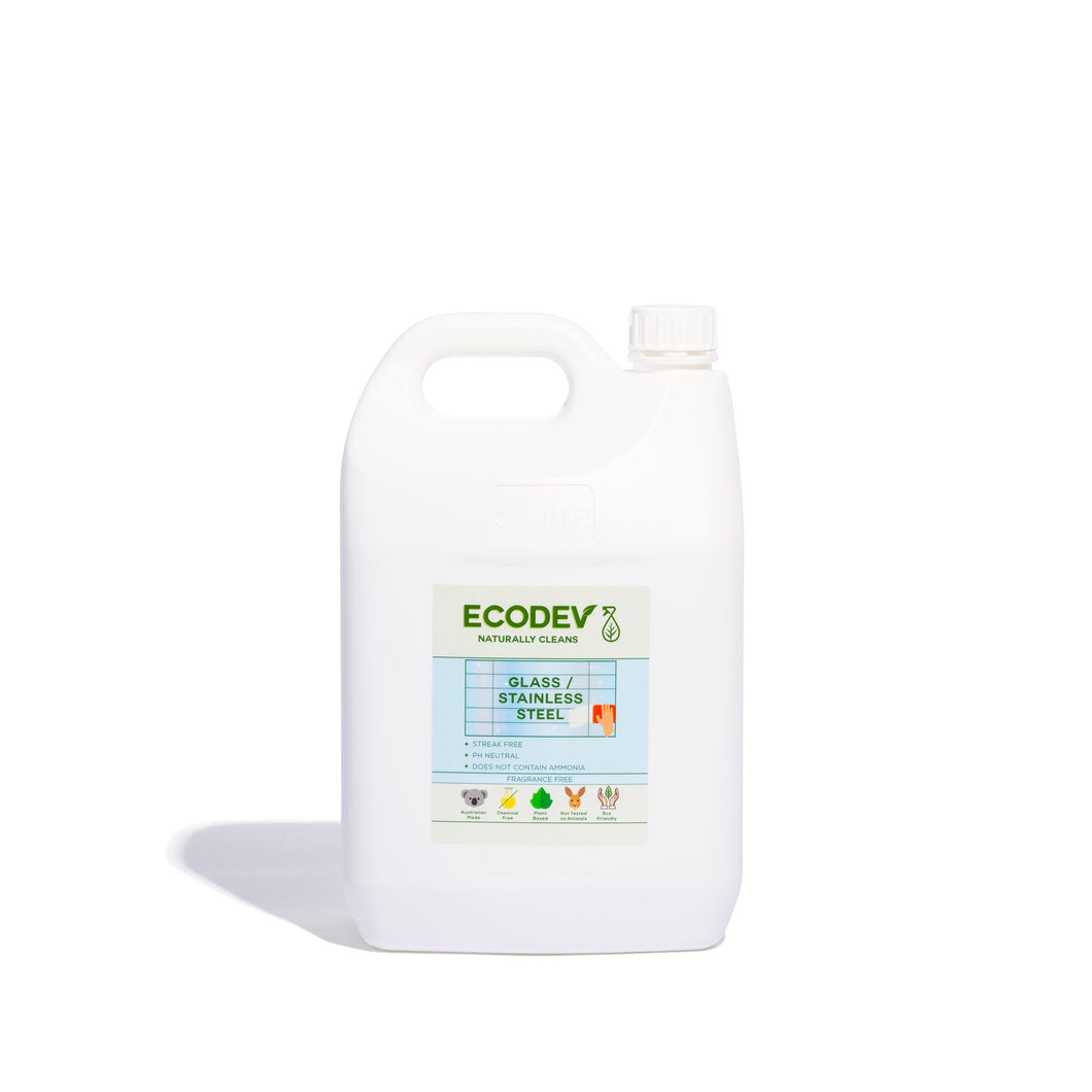 Ecodev - Glass & Stainless Steel Cleaner (5 Litre)