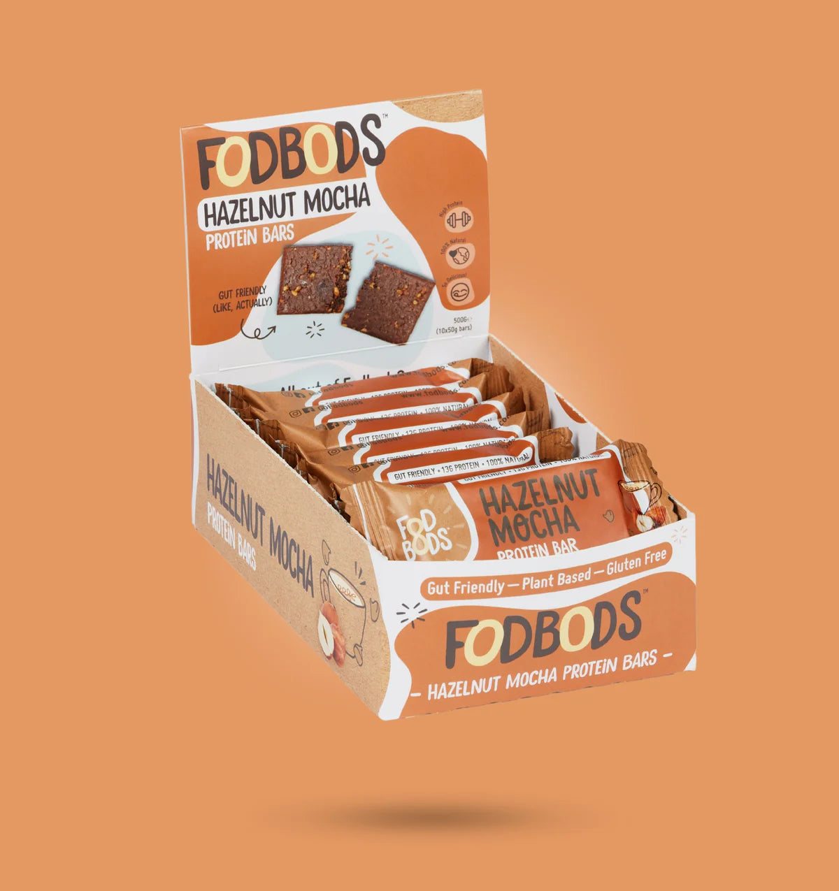 FodBods - Protein Bar - Hazelnut Mocha (50g)