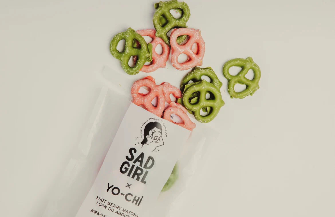 Sad Girl - Berry Matcha Pretzels (110g)
