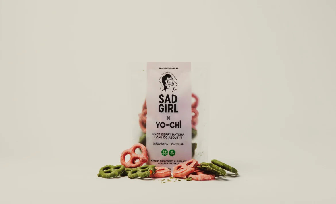 Sad Girl - Berry Matcha Pretzels (110g)