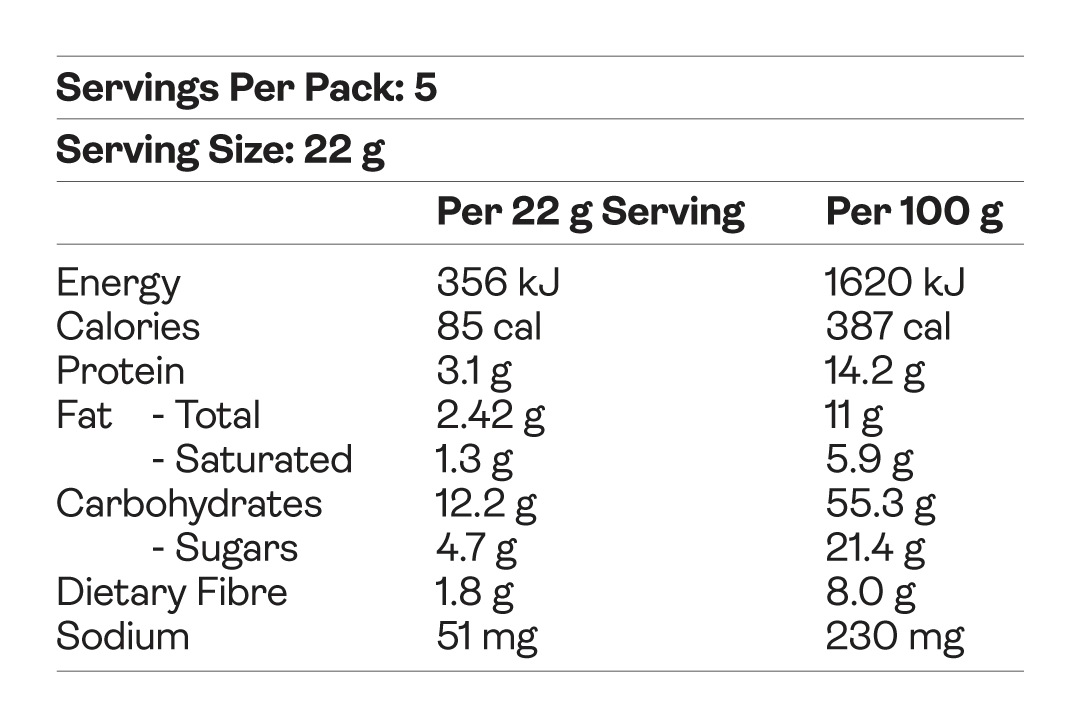 KOJA - Choc Drizzle Wholegrain Popcorn Bar (110g)