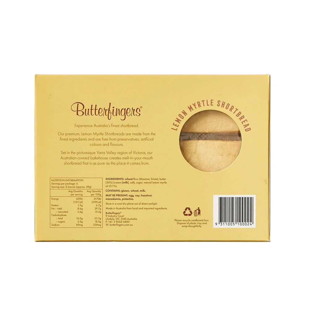 Butterfingers - Shortbread - Lemon Myrtle (175g)