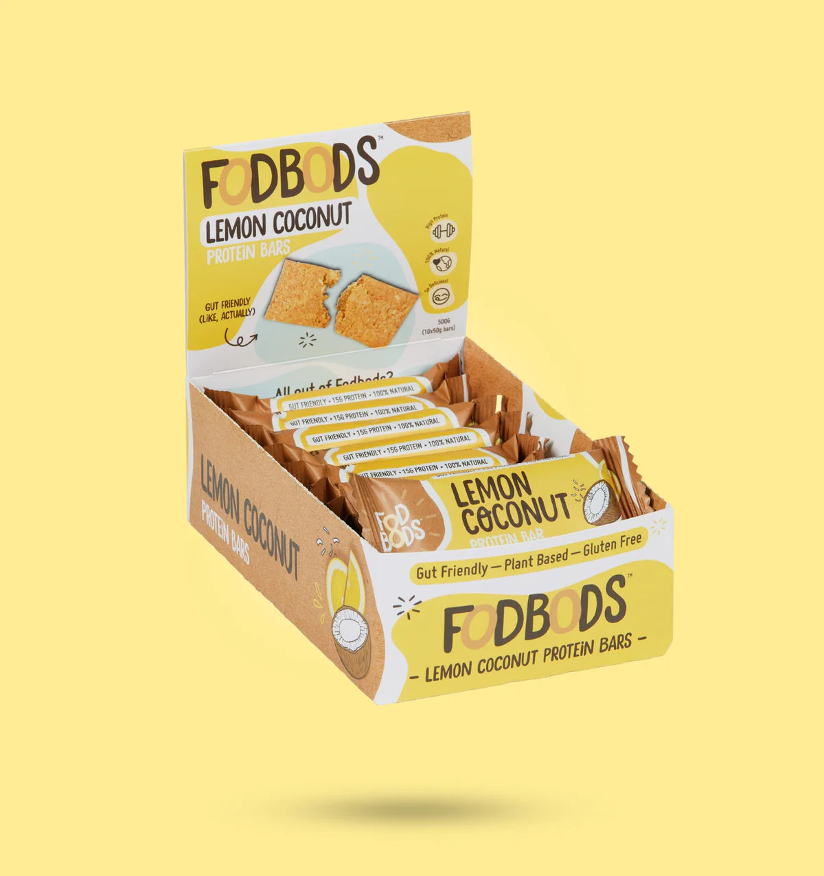 FodBods - Protein Bar - Lemon Coconut (50g)