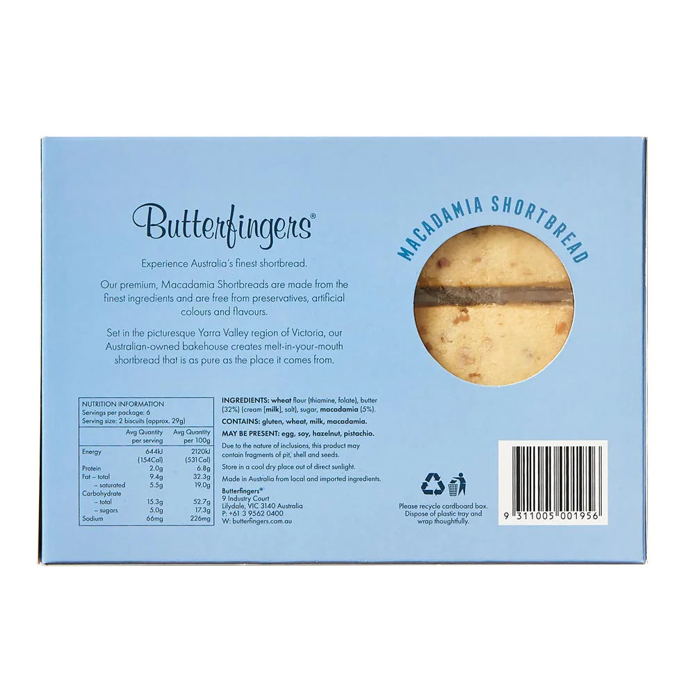 Butterfingers - Shortbread - Macadamia (175g)