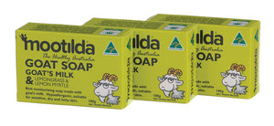 Mootilda - Goat Soap - Lemongrass & Lemon Myrtle (100g)