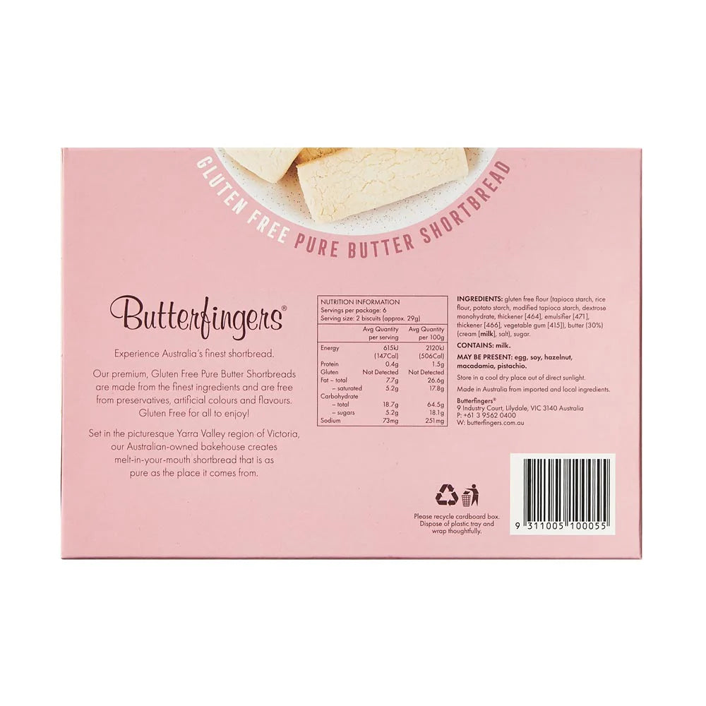 Butterfingers - Shortbread - Pure Butter Gluten Free (175g)
