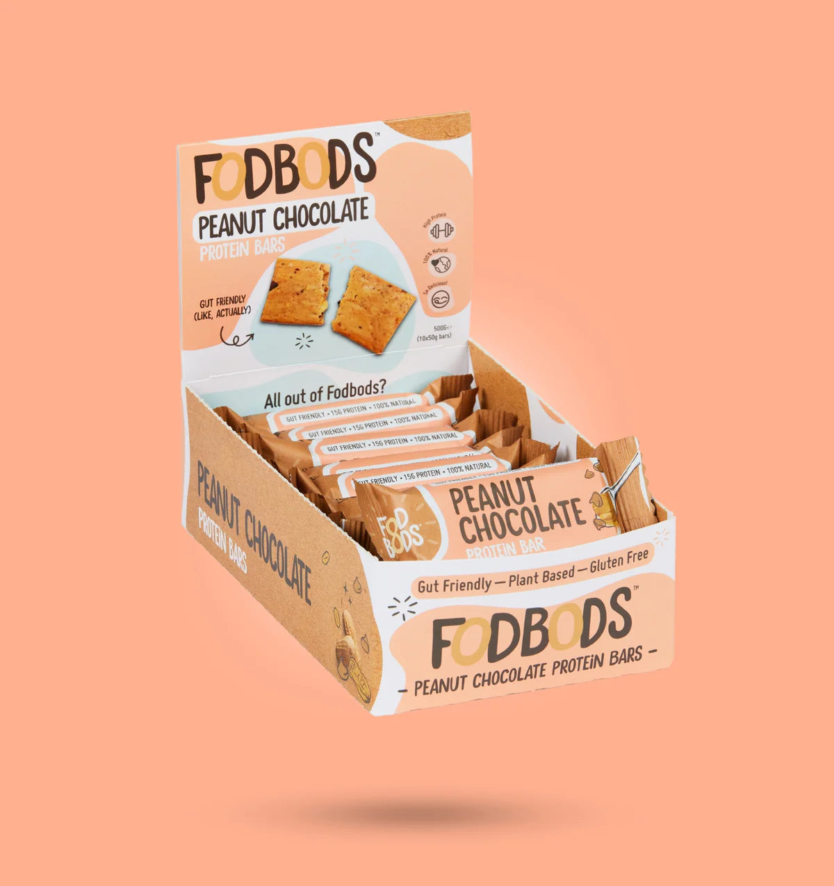 FodBods - Protein Bar - Peanut Chocolate (50g)