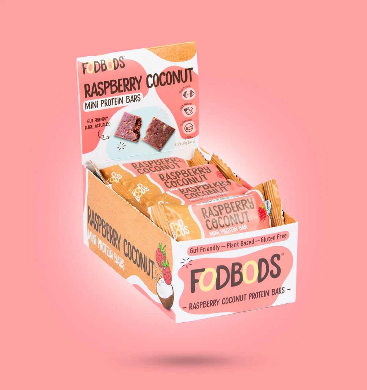 FodBods - Protein Bar - Raspberry Coconut (30g)