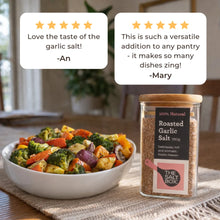 Load image into Gallery viewer, The Salt Box - Roasted Garlic Salt Jar (180g)
