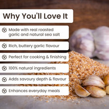 Load image into Gallery viewer, The Salt Box - Roasted Garlic Salt Jar (180g)