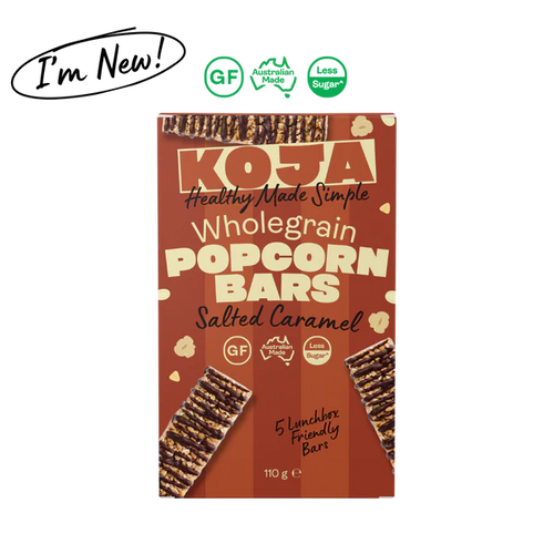 KOJA - Salted Caramel Wholegrain Popcorn Bars (110g)