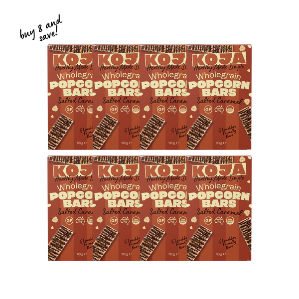 KOJA - Salted Caramel Wholegrain Popcorn Bars (110g)