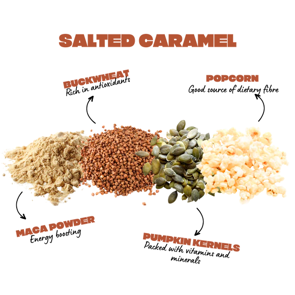 KOJA - Salted Caramel Wholegrain Popcorn Bars (110g)