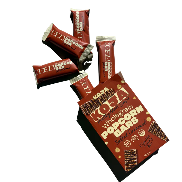 KOJA - Salted Caramel Wholegrain Popcorn Bars (110g)