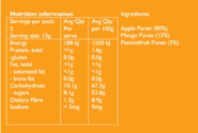 Annies - Fruit Bar - Apple & Mango Passion, 36 Pack (20g)